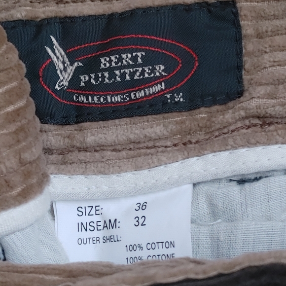 Men's pleated cuff corduroy's - Picture 3 of 3